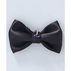 Babyhug 3 Piece Party Suit With Bow - Black Blue