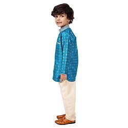 Babyhug Full Sleeves Kurta & Pajama Set - Blue
