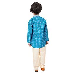 Babyhug Full Sleeves Kurta & Pajama Set - Blue