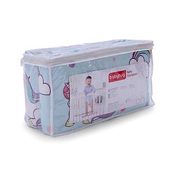 Babyhug 100% Cotton Cot Bumper Unicorn Print Regular - Blue (Cot not Included)