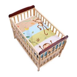 Babyhug Cotton Quilt Monkey Print - Multicolor