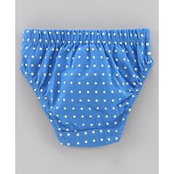 Babyhug 100% Cotton Panties Multiprint Pack of 3 - Blue White