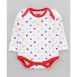 Babyhug 100% Cotton Full Sleeves Onesies Multiprint Pack of 7 - Multicolour