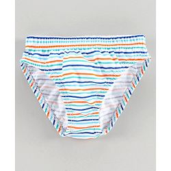 Babyhug 100% Cotton Brief Dino Print Pack of 3 - Blue