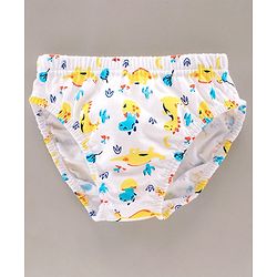 Babyhug 100% Cotton Briefs Pack of 3 - Yellow White