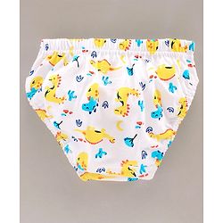 Babyhug 100% Cotton Briefs Pack of 3 - Yellow White