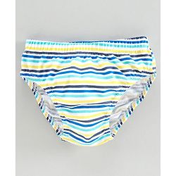 Babyhug 100% Cotton Briefs Vehicle Print Pack of 3 - Blue Yellow White