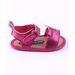 Cute Walk by Babyhug Booties Kitty Embroidery - Pink