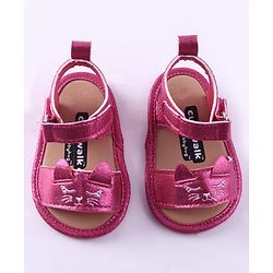Cute Walk by Babyhug Booties Kitty Embroidery - Pink