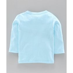 Babyhug 100%Cotton Full Sleeves Vests Honey Bee Print Pack of 2 - Blue Pink