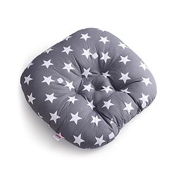 Babyhug 100% Cotton Premium Baby Lounger With Waterproof Sheet Star Print - Black