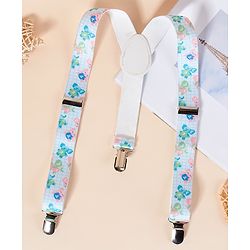Babyhug Suspenders Floral Print - Multicolor