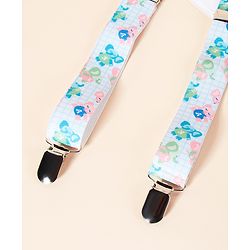 Babyhug Suspenders Floral Print - Multicolor