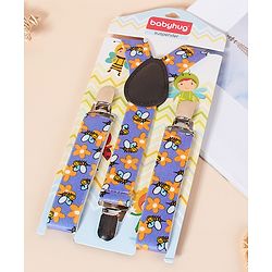 Babyhug Suspenders Floral Print - Multicolor