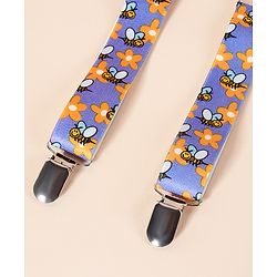 Babyhug Suspenders Floral Print - Multicolor