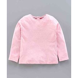 Babyhug Dungaree with Full Sleeves Inner Tee Leaf Print - Blue Pink