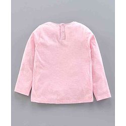 Babyhug Dungaree with Full Sleeves Inner Tee Leaf Print - Blue Pink