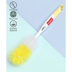 Babyhug Bottle & Nipple Cleaning Brush - Yellow White