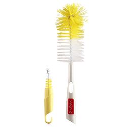 Babyhug Bottle & Nipple Cleaning Brush - Yellow White