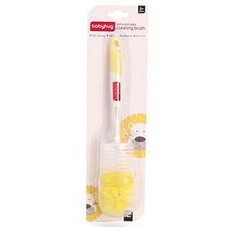 Babyhug Bottle & Nipple Cleaning Brush - Yellow White