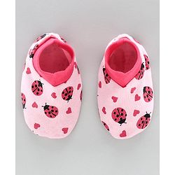 Babyhug Cap Mitten & Booties Pink - Diameter 12 cm