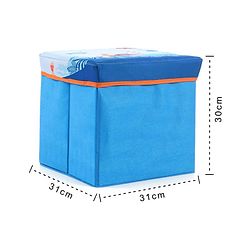 Babyhug Sto-Sit Foldable Storage Box  Fish Print - Blue