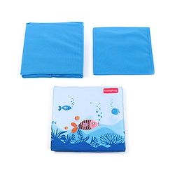 Babyhug Sto-Sit Foldable Storage Box  Fish Print - Blue