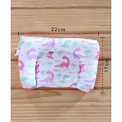 Babyhug 100% Cotton Mosquito Net Bedding Set Dino Princess Print - Pink