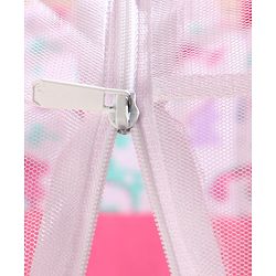Babyhug 100% Cotton Mosquito Net Bedding Set Dino Princess Print - Pink