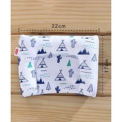Babyhug 100% Cotton Mosquito Net Bedding Set Desert Print - Blue