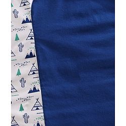 Babyhug 100% Cotton Mosquito Net Bedding Set Desert Print - Blue
