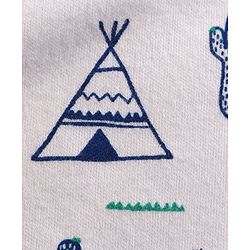 Babyhug 100% Cotton Mosquito Net Bedding Set Desert Print - Blue