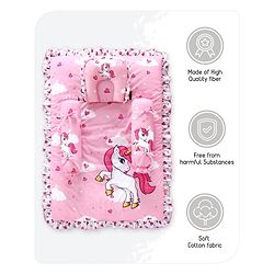 Babyhug Bedding Set Unicorn Print - Pink
