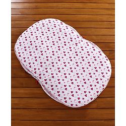 Babyhug Mosquito Net Set With Mattress Unicorn Print - Pink