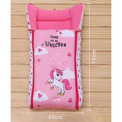 Babyhug Premium Sleeping Bag Unicorn Print - Pink