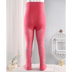 Cute Walk by Babyhug Antibacterial Polka Dot Footed Tights - Pink