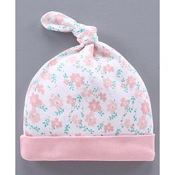 Babyhug 100% Cotton Cap Mitten & Booties Set Pink - Diameter 10 cm