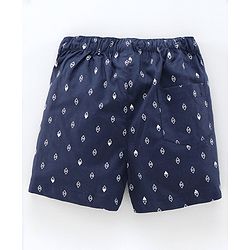 Babyhug 100% Cotton Boxers Pack of 2 - Navy Blue Red