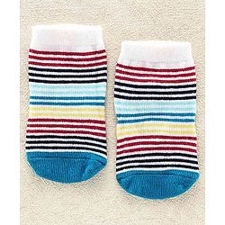 Cutewalk By Babyhug Anti Bacterial Ankle Length Socks Pack o 2 - Multicolor