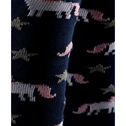 Cutewalk By Babyhug Anti-Bacterial Footed Tights Unicorn Design - Navy Blue