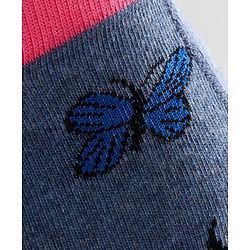 Cutewalk By Babyhug Anti Bacterial Footed Tights Butterfly Design - Multicolor