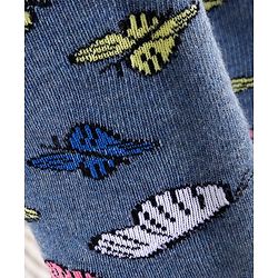 Cutewalk By Babyhug Anti Bacterial Footed Tights Butterfly Design - Multicolor