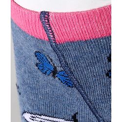 Cutewalk By Babyhug Anti Bacterial Footed Tights Butterfly Design - Multicolor