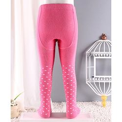 Cute Walk by Babyhug Footed Tights Cartoon Print - Pink