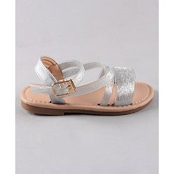 Cute Walk by Babyhug Party Wear Sandals - Silver