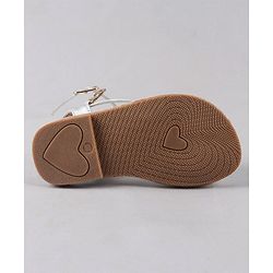 Cute Walk by Babyhug Party Wear Sandals - Silver