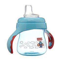 Babyhug Twin Handle Training Soft Spout Cup Blue - 150 ml