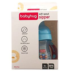 Babyhug Twin Handle Training Soft Spout Cup Blue - 150 ml