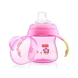 Babyhug Twin Handle Training Soft Spout Sipper Pink - 150 ml