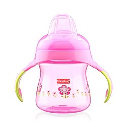Babyhug Twin Handle Training Soft Spout Sipper Pink - 150 ml